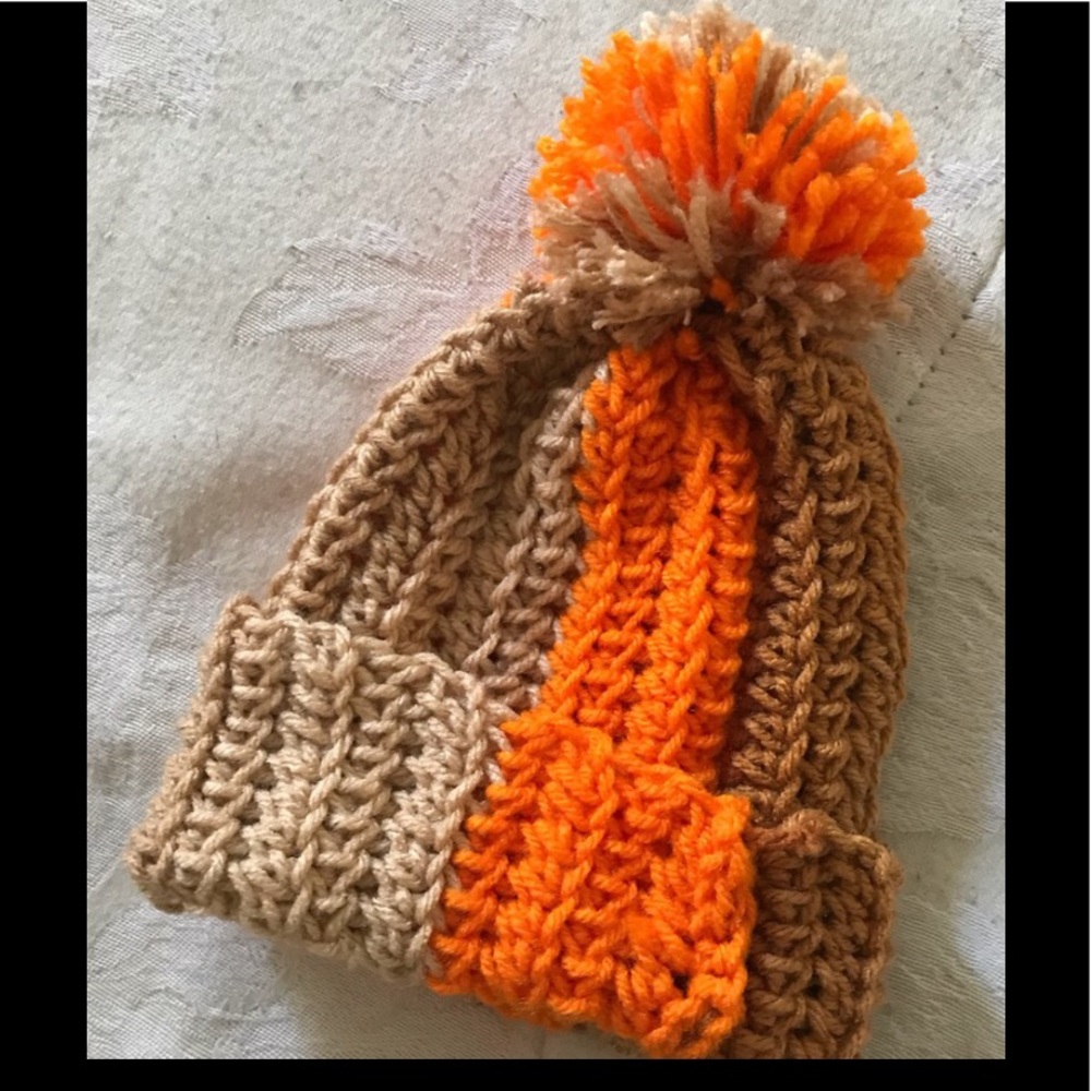 Handmade fall crochet beanie